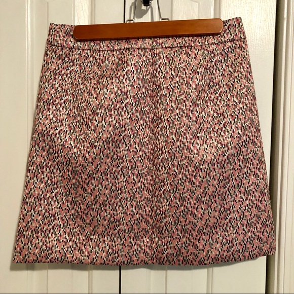 J Crew Multi-Colored Jacquard Mini Skirt, size 0 - Picture 7 of 8